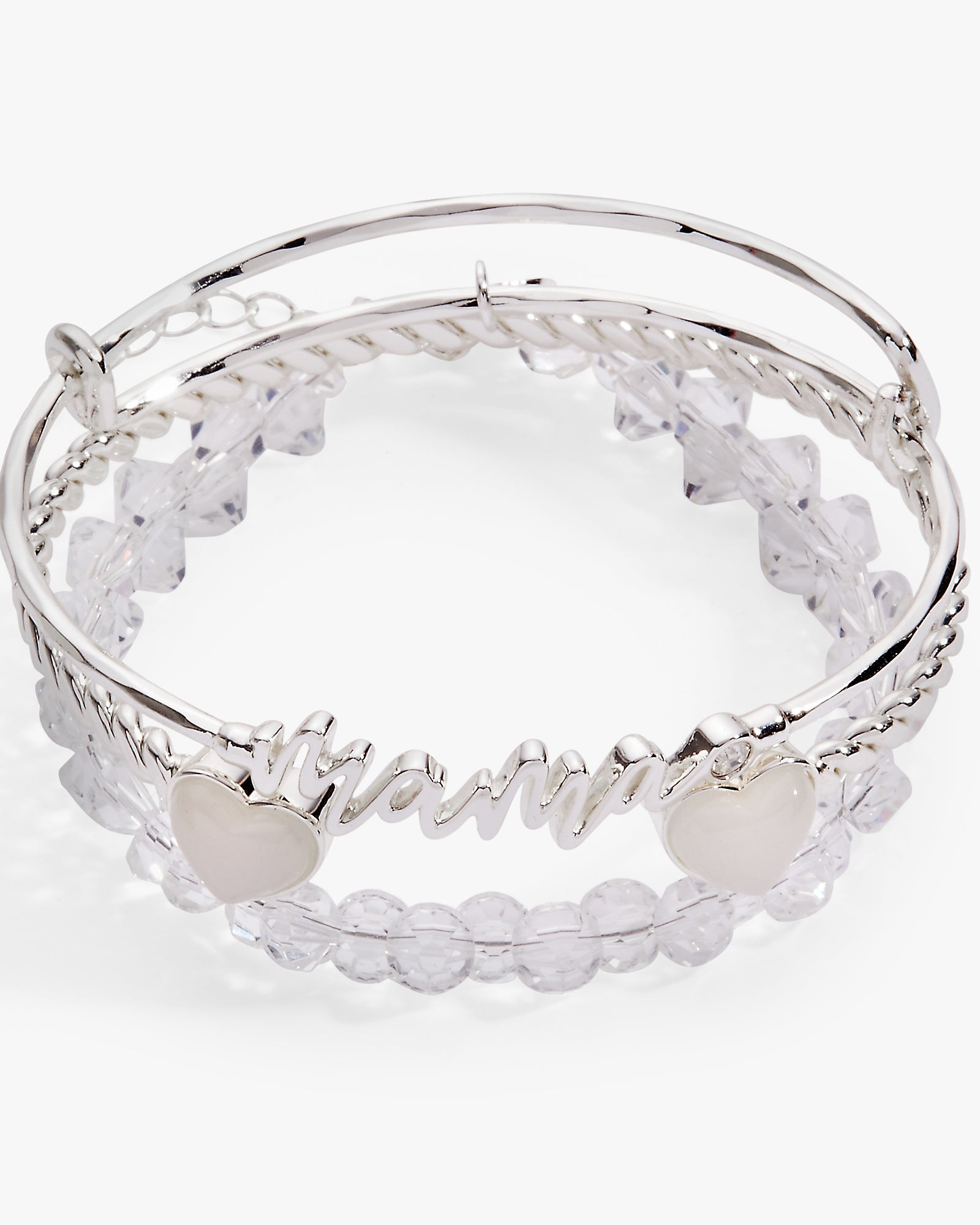 Mama' Blue Beaded Bangle Set of 3