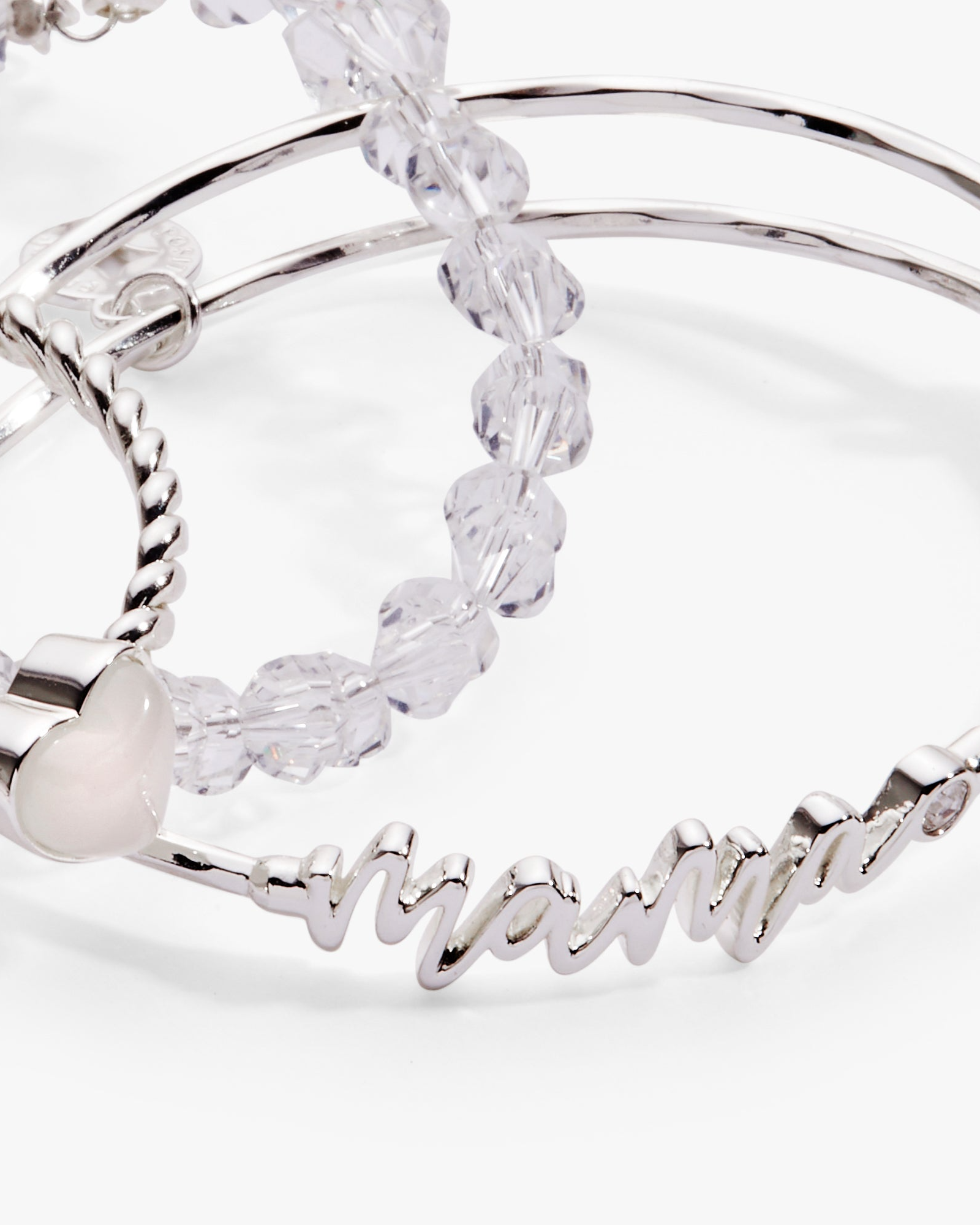 Mama' Blue Beaded Bangle Set of 3