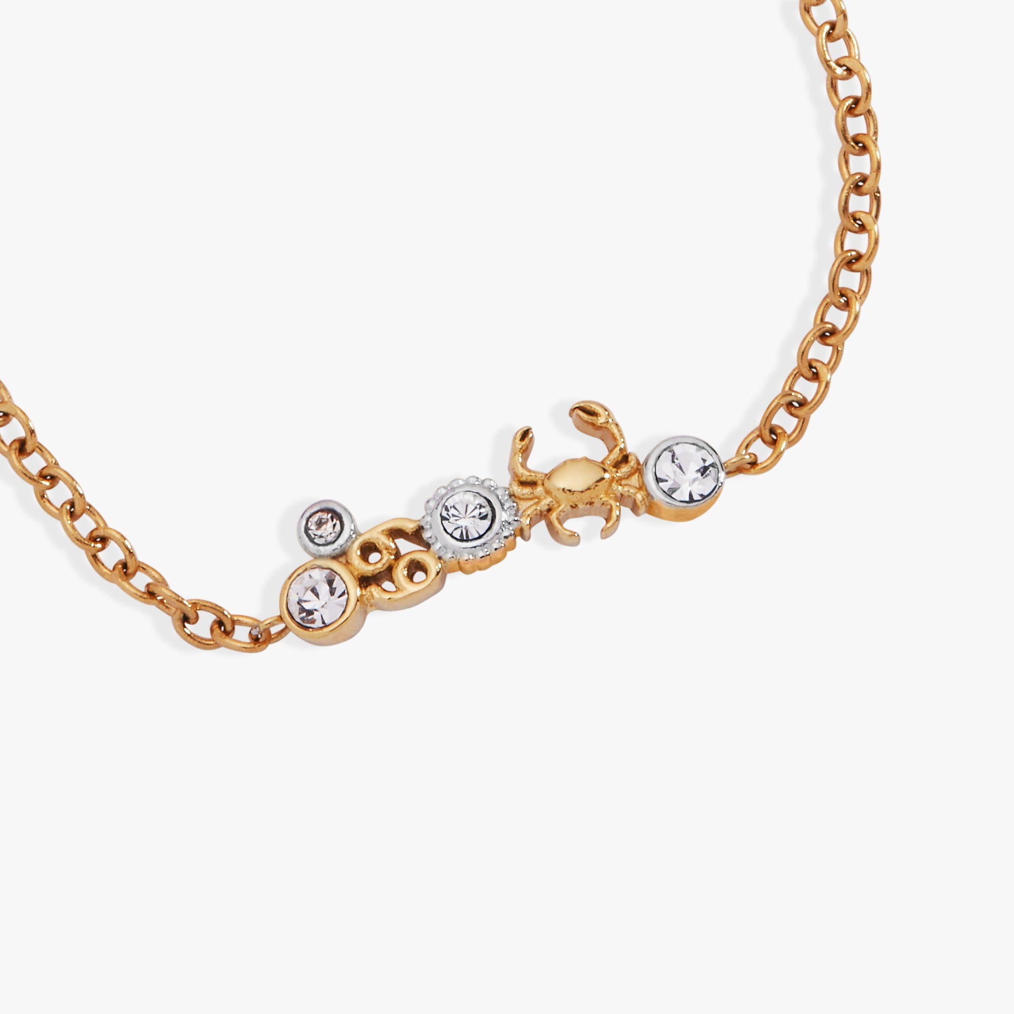 Cancer Zodiac Inline Bracelet