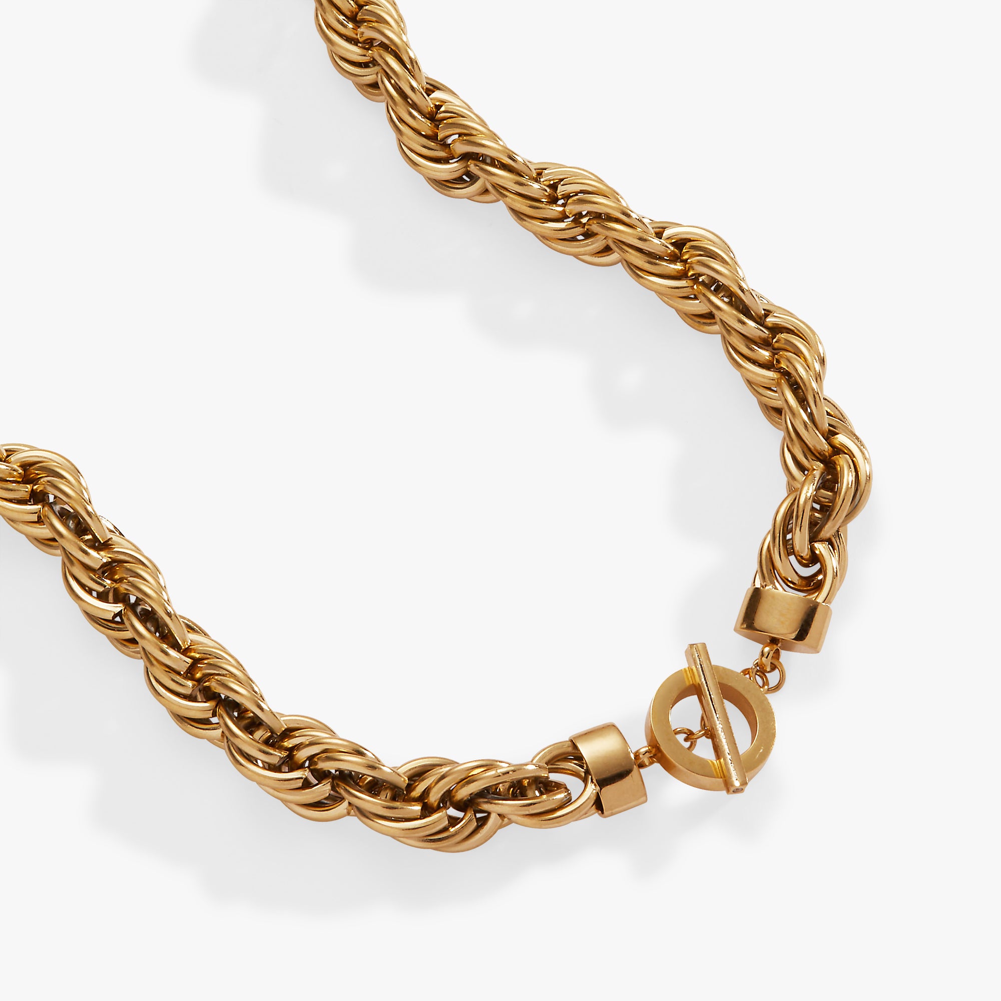 Large Rope Chain Toggle Necklace – The Pink Cottage