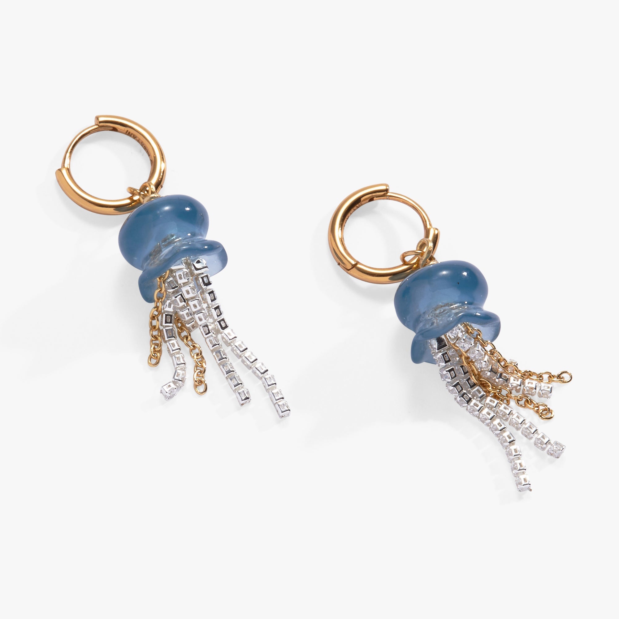 Whimsical Jellyfish Huggie Hoops