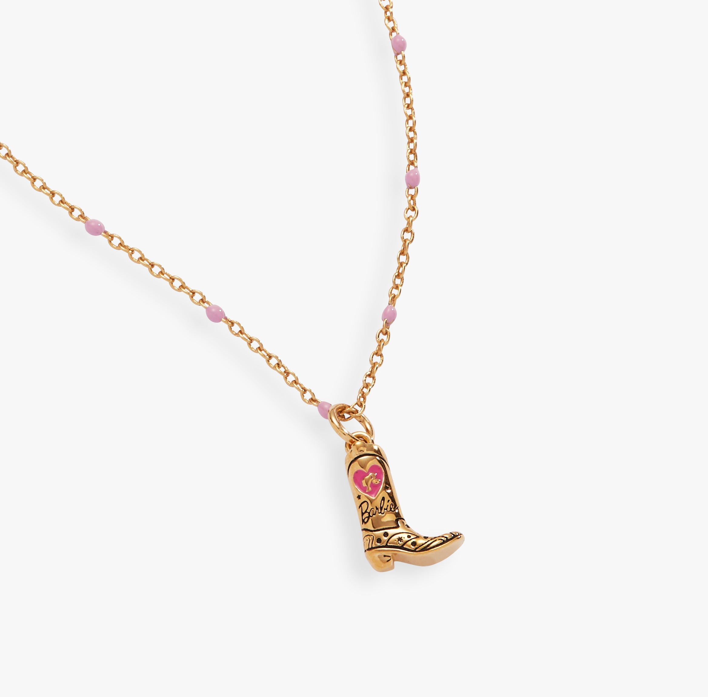 Barbie Cowboy Boot Pendant Necklace