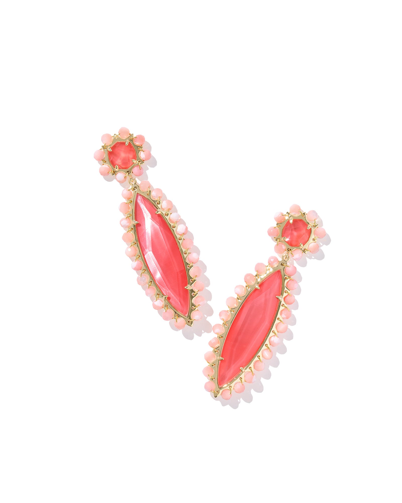 GENEVIEVE BEADED STATEMENT EARRINGS