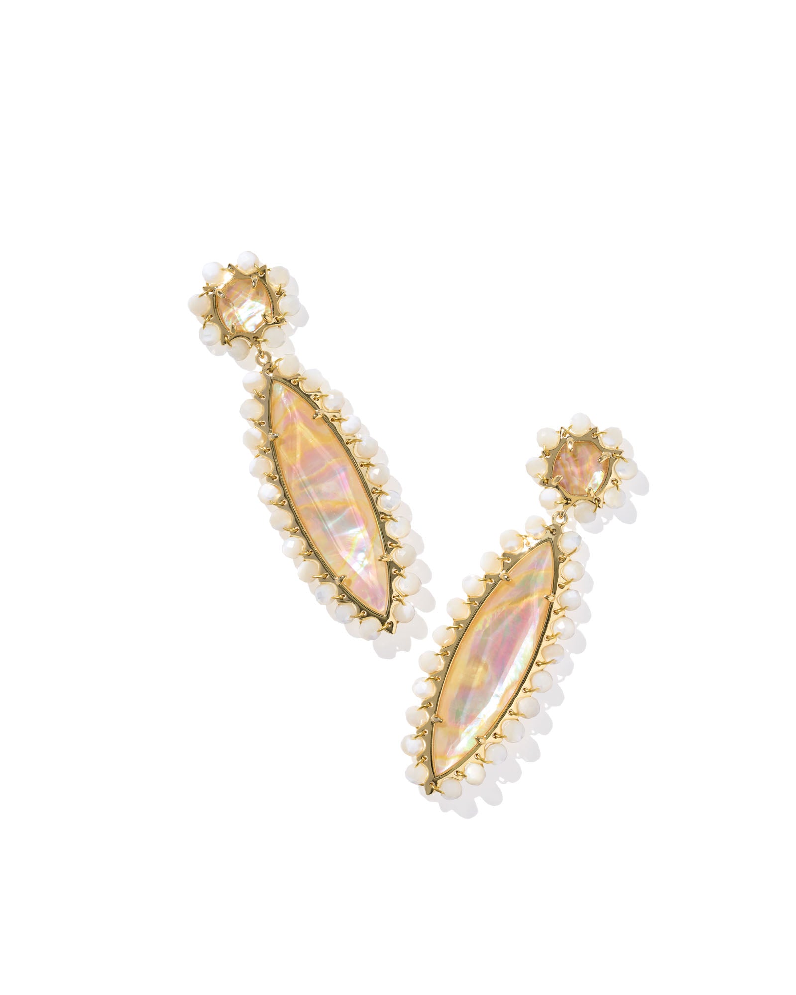GENEVIEVE BEADED STATEMENT EARRINGS