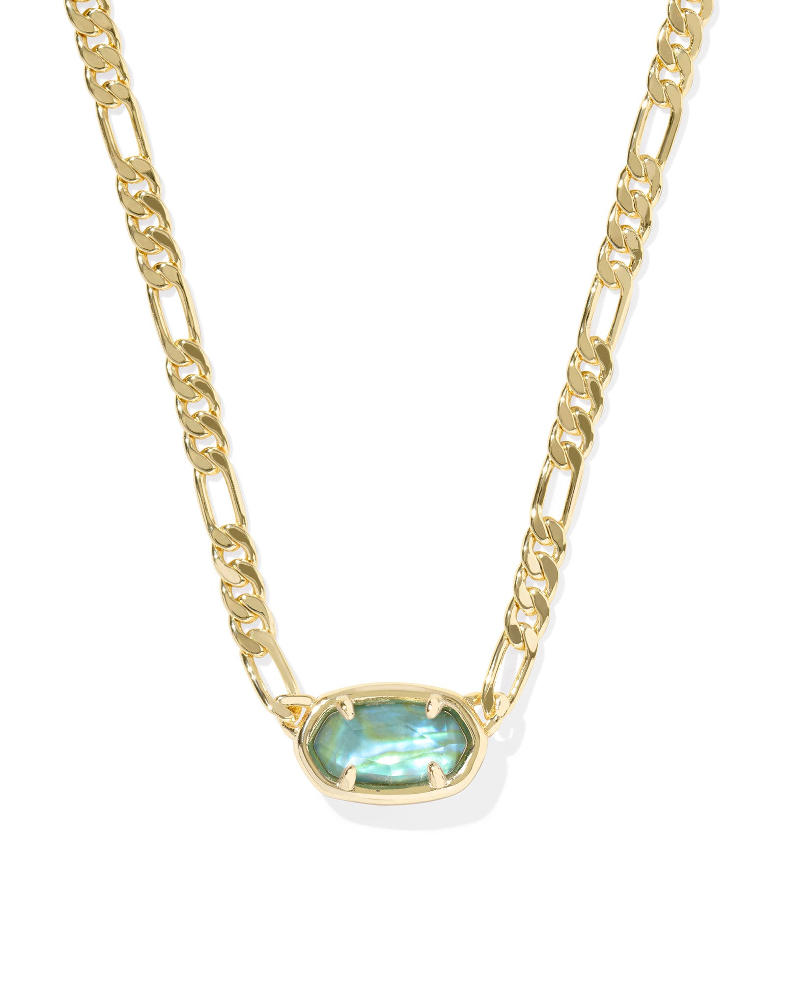 ELISA FIGARO CHAIN SHORT PENDANT NECKLACE
