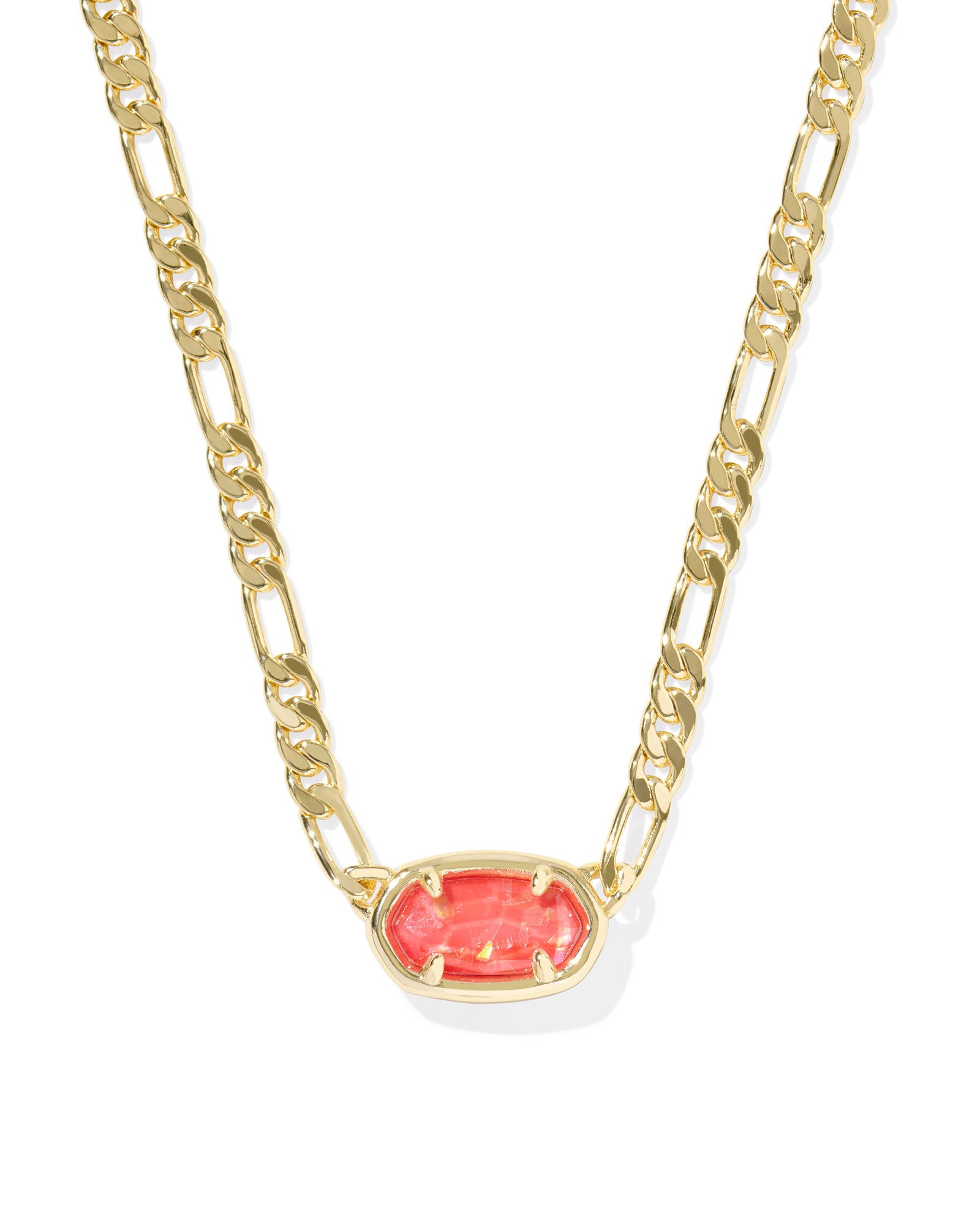 ELISA FIGARO CHAIN SHORT PENDANT NECKLACE