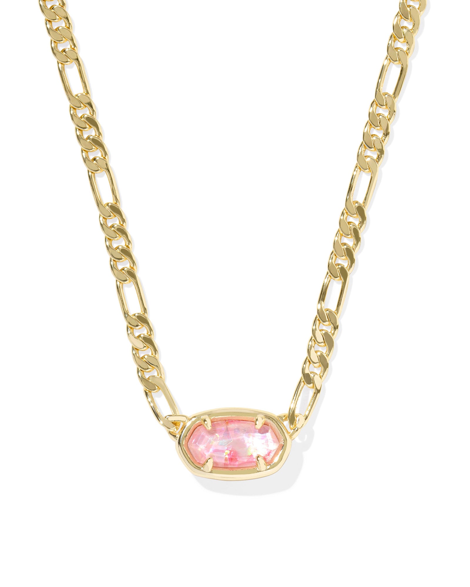 ELISA FIGARO CHAIN SHORT PENDANT NECKLACE