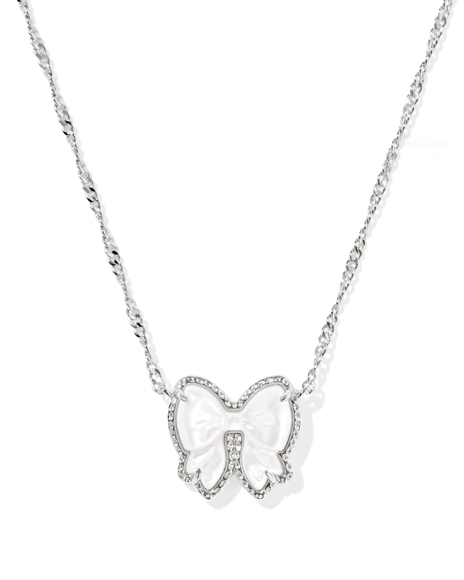 BOW SHORT PENDANT NECKLACE