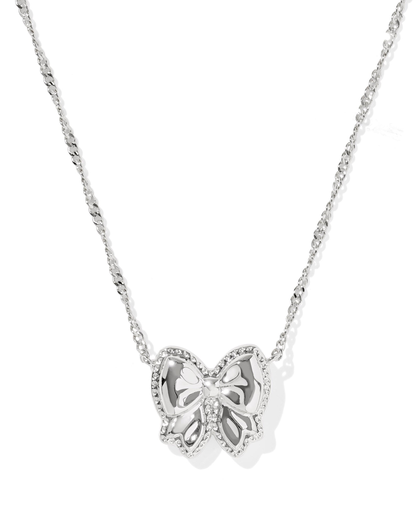 BOW SHORT PENDANT NECKLACE